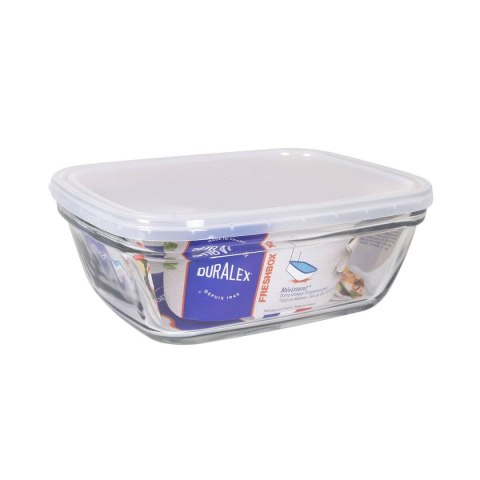Prostokątne pudełko na lunch z pokrywką Duralex Freshbox Przezroczysty 1,7 L 21,5 x 16,5 x 8 cm (6 Sztuk)