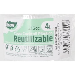 Kieliszek do koktajli Algon 215 ml 4 Części (24 Sztuk)