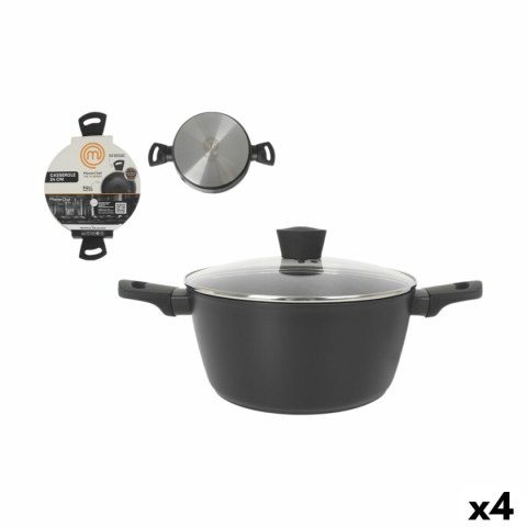 Garnek z Pokrywką MasterChef 24 cm (4 Sztuk)