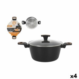 Garnek z Pokrywką MasterChef 24 cm 2,5 mm (4 Sztuk)
