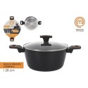 Garnek z Pokrywką MasterChef 28 cm 2,5 mm (4 Sztuk)