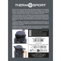 Dzbanek Termiczny ThermoSport Czarny 850 ml (4 Sztuk)