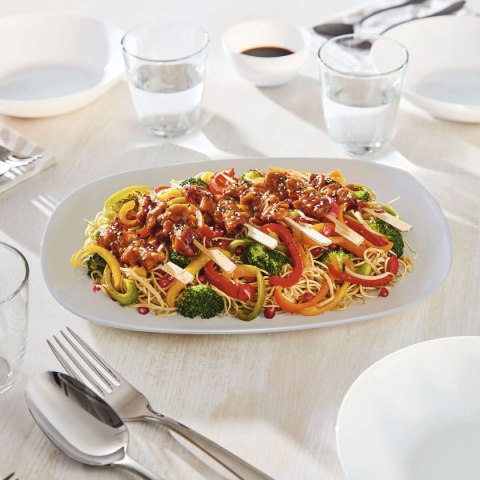 Półmisek Kuchenny Luminarc Diwali Szary Szkło 35 x 24 cm (6 Sztuk)