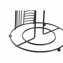 Uchwyt na papier kuchenny DKD Home Decor Czarny Metal (18,5 x 18,5 x 31,5 cm)