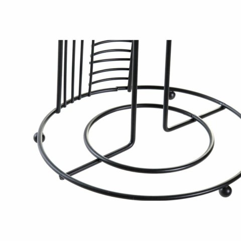 Uchwyt na papier kuchenny DKD Home Decor Czarny Metal (18,5 x 18,5 x 31,5 cm)