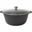 Garnek z Pokrywką Baumalu Czarny Ø 32 cm 32 cm 34 x 17 x 34 cm