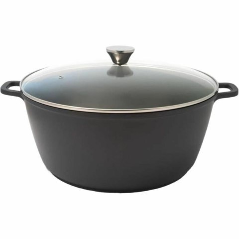 Garnek z Pokrywką Baumalu Czarny Ø 32 cm 32 cm 34 x 17 x 34 cm
