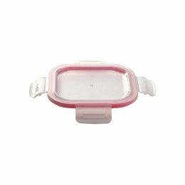 Set Pojemników na Lunch Bergner Walking Anywhere Szkło borokrzemowe cuadradas Kwadratowy 320 ml 520 ml 800 Strony Czerwony