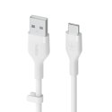 Kabel USB-C do USB Belkin BOOST↑CHARGE Flex Biały 2 m (1 Sztuk)