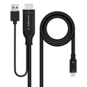 Kabel USB-C na HDMI NANOCABLE Czarny 1,8 m