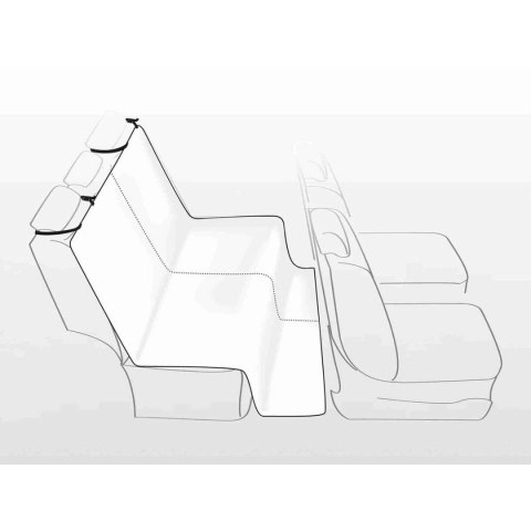 Pojedynczy pokrowiec ochronny na fotel samochodowy dla zwierząt domowych Trixie