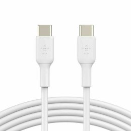Kabel USB-C na USB-C Belkin CAB003BT2MWH Biały 2 m