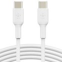 Kabel USB-C na USB-C Belkin CAB003BT2MWH Biały 2 m