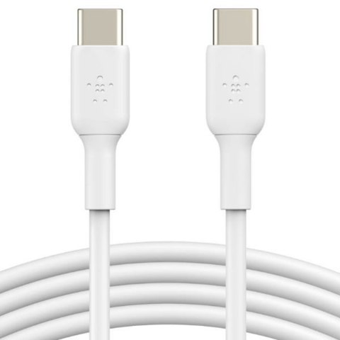 Kabel USB-C na USB-C Belkin CAB003BT2MWH Biały 2 m