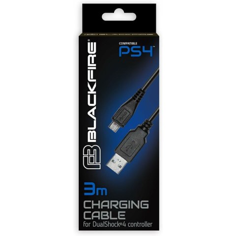 Kabel USB do micro USB Blackfire PS4 Czarny
