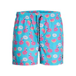 Strój kąpielowy Męski Jack & Jones JPSTMAUI JJSWIM NOVELTY AOP AKM SN 12272809 Niebieski - XL