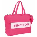 Torba z kieszenią na laptopa Benetton Fuksja 54 x 31 x 17 cm