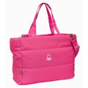 Torba z kieszenią na laptopa Benetton Fuksja 54 x 31 x 17 cm