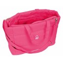Torba z kieszenią na laptopa Benetton Fuksja 54 x 31 x 17 cm