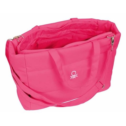 Torba z kieszenią na laptopa Benetton Fuksja 54 x 31 x 17 cm