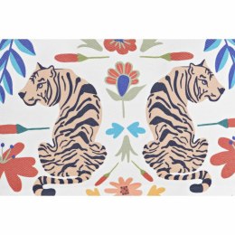 Neseser DKD Home Decor Beżowy Biały Wielokolorowy Nowoczesny (33 x 8 x 21 cm) (2 Sztuk)