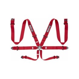 Uprząż z 6 punktami mocowania Pull Up Racing Sparco - Czarny