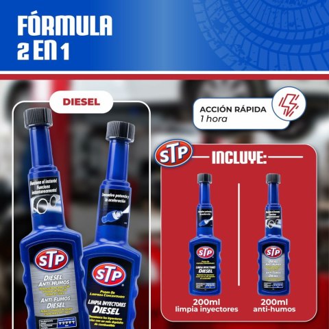 Zestaw Pre-ITV dla silników diesla STP E300575763 Diesel Samochód 200 ml x 2 2 Części