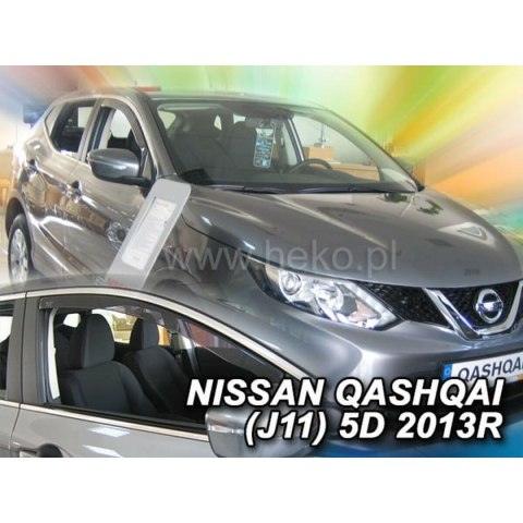 Deflektor wiatru HEKO HO24285 NISSAN QASHQAI (GEN. II) J11 Frontowy 2 Części