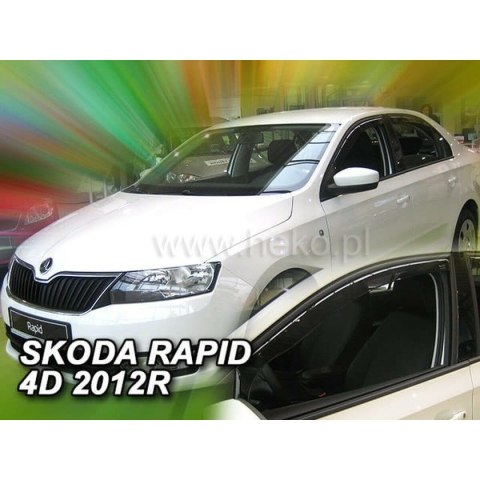Deflektor wiatru HEKO HO28336 SKODA RAPID/SPACEBACK Frontowy 2 Części