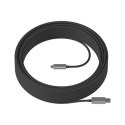 Kabel USB A na USB-C Logitech Logitech Strong USB 10m 10 m Czarny