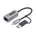 Kabel USB Startech U2GA-USB-C-ETHERNET Szary