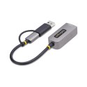 Kabel USB Startech U2GA-USB-C-ETHERNET Szary