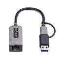 Kabel USB Startech U2GA-USB-C-ETHERNET Szary