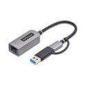 Kabel USB Startech U2GA-USB-C-ETHERNET Szary