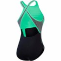 Strój kąpielowy Damski Speedo High Neck Splice Cross Kolor Zielony - 34