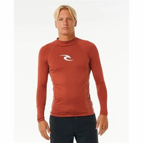 Koszulka kąpielowa Rip Curl Waves Upf Perf L/S Czerwony Surf - L