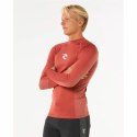 Koszulka kąpielowa Rip Curl Waves Upf Perf L/S Czerwony Surf - L