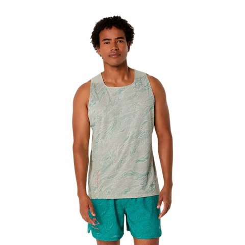Koszulka na Ramiączkach Męska Asics Fujitrail Singlet Szary Jasnoszary - L