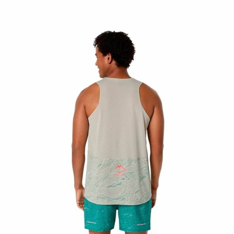 Koszulka na Ramiączkach Męska Asics Fujitrail Singlet Szary Jasnoszary - L