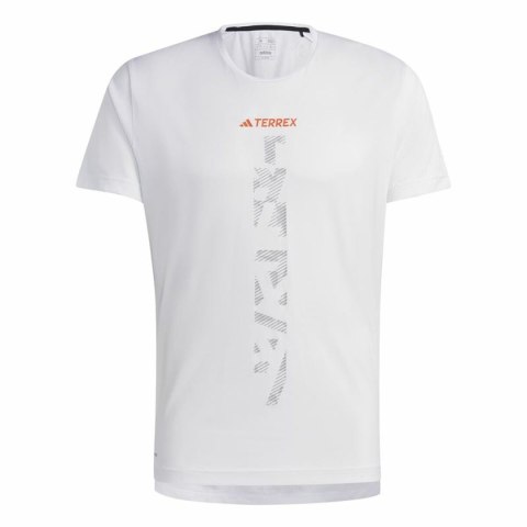 Koszulka z krótkim rękawem Męska Adidas Agr Shirt Biały - XL