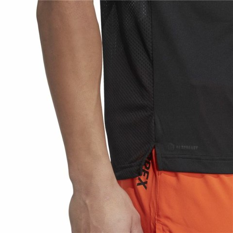 Koszulka z krótkim rękawem Męska Adidas Agr Shirt Czarny - XL