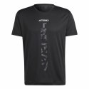 Koszulka z krótkim rękawem Męska Adidas Agr Shirt Czarny - S