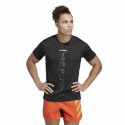 Koszulka z krótkim rękawem Męska Adidas Agr Shirt Czarny - S