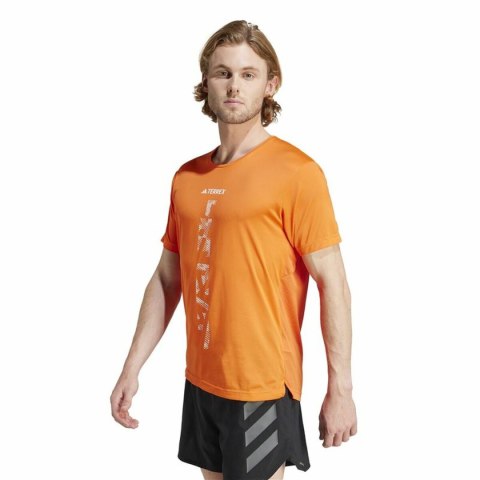 Koszulka z krótkim rękawem Męska Adidas Agravic Terrex Pomarańczowy - XXL