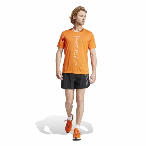 Koszulka z krótkim rękawem Męska Adidas Agravic Terrex Pomarańczowy - XXL