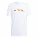 Koszulka z krótkim rękawem Męska Adidas Mt Log Tech Biały - M