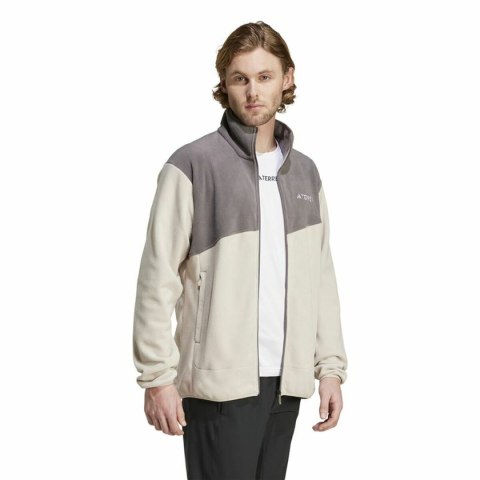 Podszewka z polaru Adidas Terrex Multi Full Zip Fleece Beżowy Mężczyzna - S