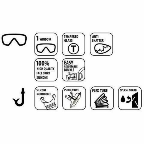 Dziecięce gogle nurkowe z rurką Schildkröt