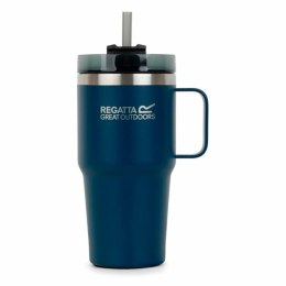 Kubek ze Słomką Regatta Thermo Insulated Mug Ciemnoniebieski 600 ml Stal nierdzewna