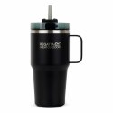 Kubek ze Słomką Regatta Thermo Insulated Mug Czarny 600 ml Stal nierdzewna